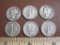 Lot of 6 1925 Silver Mercury Dimes, 14.2g