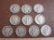Ten Mercury Dimes, 1936 and prior, 24 grams