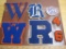 Lot of Vintage High School Varsity Jacket Patches and Varsity Letters