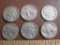 Six Buffalo Nickels, two of them clearly marked (1935 and 1936). See photos for condition.