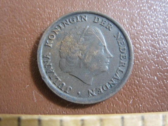One 1953 Netherlands Juliana 1 Cent Coin