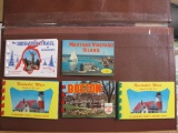 Lot of 5 small color Massachusetts Souvenir Photo booklets, including 1 Boston, 2 Nantucket
