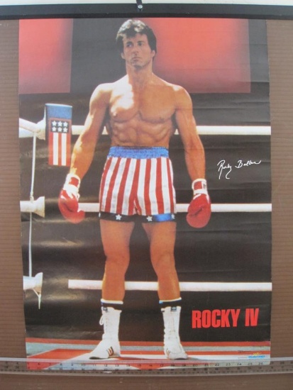 Rocky IV Movie Poster #2265, 22" x 32", 1985 United Artists Corporation, poster has some creasing