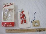 Annalee Santa Ornament, 1983 Annalee Mobilitee Dolls Inc, in original box, 2 oz
