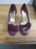 Lightly-Used Pair of Kenneth Cole Tribeca Purple Suede Heels