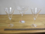 Lot of 3 Plastic Oversized Wine Glasses, approx. 9
