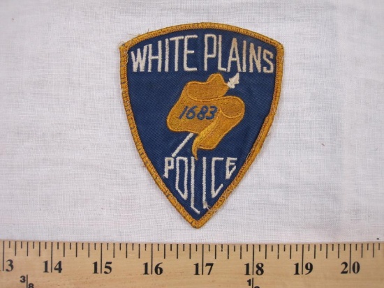 Vintage White Plains (NY) Police Patch, 1 oz