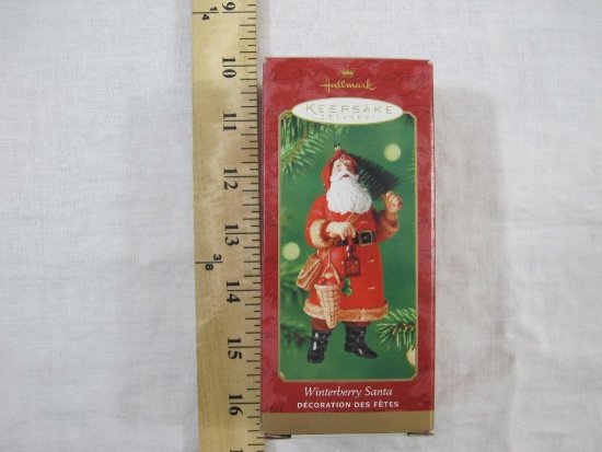 Winterberry Santa Hallmark Keepsake Ornament, in original box, 2000, 4 oz