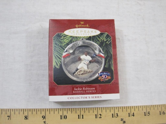 Jackie Robinson Baseball Heroes Collector's Series Hallmark Keepsake Ornament, in original box,