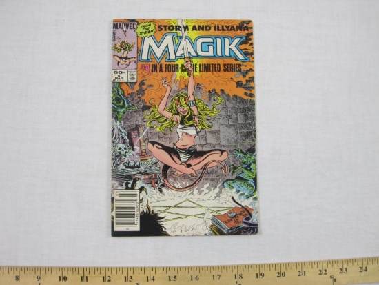 Storm and Illyana Magik Comic Book #4 in a Four-Issue Limited Series March 1984, comic has minor