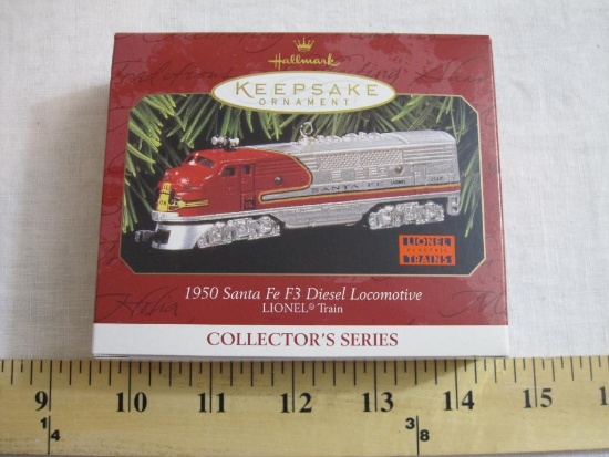 1950 Santa Fe F3 Diesel Locomotive Lionel Train Collector's Series Diecast Metal Hallmark Keepsake