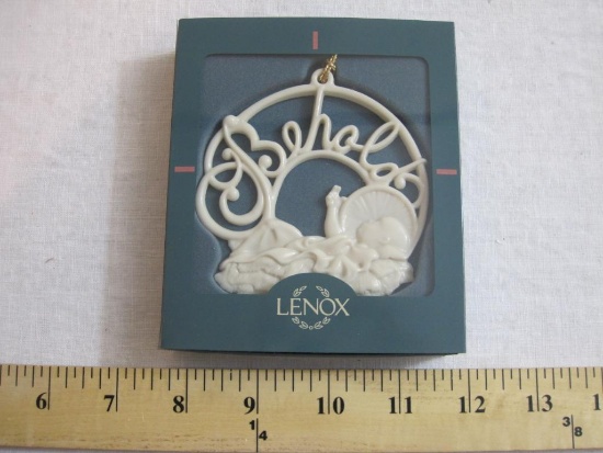 Lenox Behold Ceramic Christmas Ornament, in original box, 3 oz