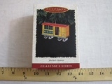 Yuletide Central Mail Car Collector's Series Pressed Tin Hallmark Keepsake Ornament, in original