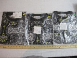 Three NWT Creme De Silk Size XL Long Sleeve Silk Shirts, 15 oz