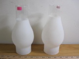Pair of Hurricane Glass Sheathes, 9