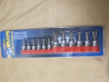 12 PC Torx bit socket set, 1/4