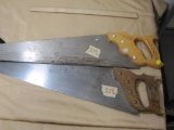 Pair of Hand Saws, one Stanley on Sandvik