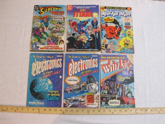 Lot of Six Promotional Comic Books including The Adventures of Kool-Aid Man (Marvel 1983), The