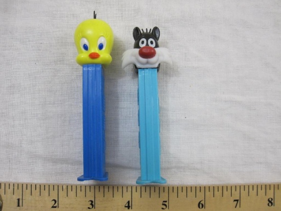 Vintage Sylvester and Tweety PEZ Dispensers, China, 2 oz