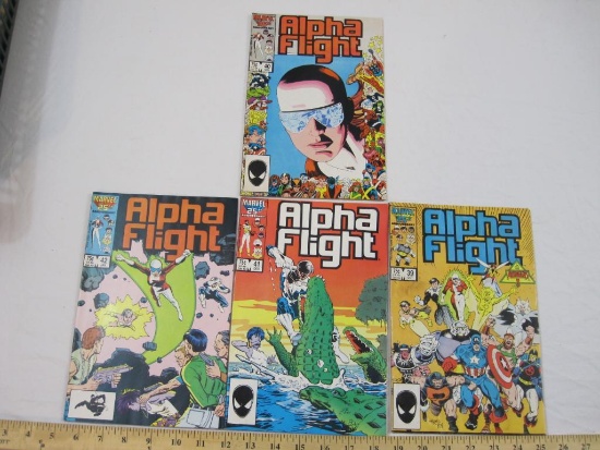Four Alpha Flight Comic Books Nos. 39-42, October 1986-January 1987, Marvel Comics Group, comics