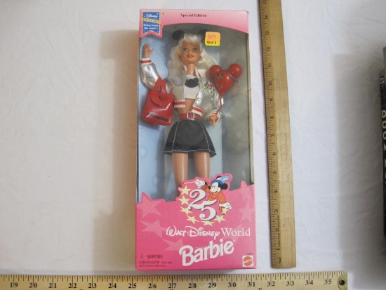Walt Disney World Barbie, Special Edition 25th Anniversary Doll, sealed, 1996 Mattel, 10 oz