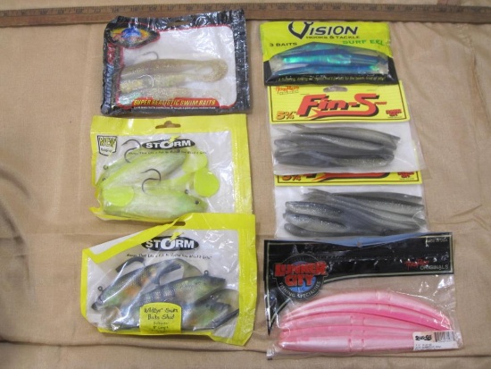 Lot of Rubber Fishing Baits