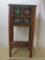 Small End Table with Southwestern Themed Art, approx 26