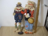 Rustic Scarecrows, approx 22 inches tall