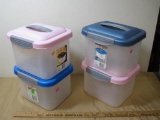 Lot of CD Holder sized lidded totes