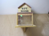 Bird house, plastic is cracked, but functional