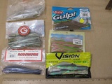 Lot of Assorted Rubber Fishing Bait