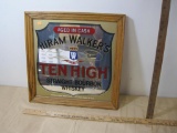 Hiram Walker Mirrored Beer Sign, approx 16 x16 inches