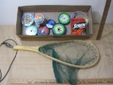 Fishing Net and Lots of assorted fishing line