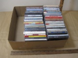 Box lot of CD's including Johnny Mathis, Nate King Cole, Dave Brubeck, Nora Jones and Chicago and