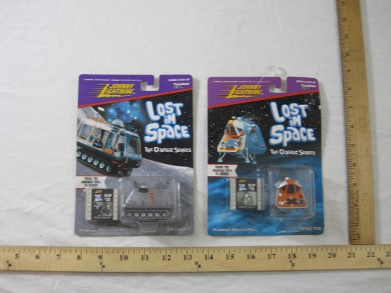 Two SEALED Johnny Lightning Lost in Space Vehicles including Space Pod and The Chariot, 1998 Playing