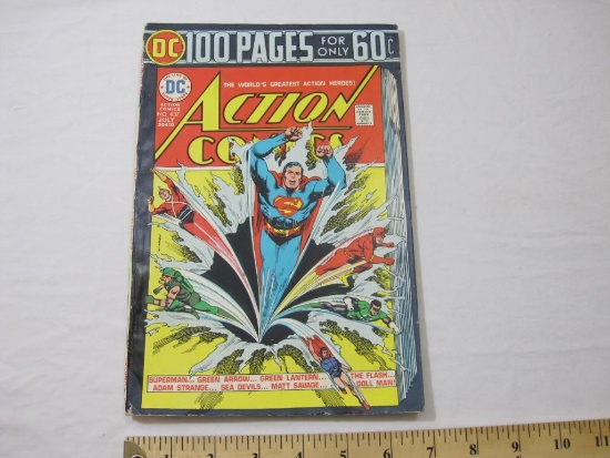 Bronze Age Action Comics No. 437 July 1974, DC Comics, cover has some wear (see pictures), 5 oz
