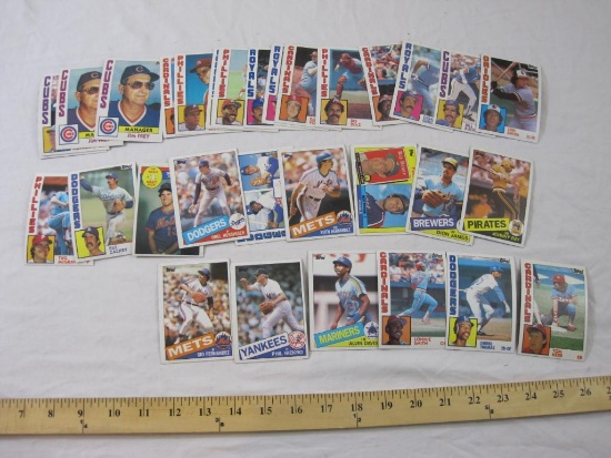 Lot of 1984 & 1985 Topps MLB Baseball Trading Cards including Johnny Ray, Pat Zachry, Dave Von