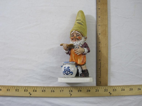 Vintage Ceramic Goebel Co-Boy Gnome Figurine Well 505, 1970, W. Germany, 10 oz