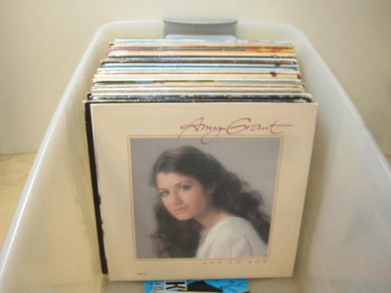 Approximately 40 records including, Amy Grant, Smothers Brothers, Lou Rawls, Barbara Streisand and