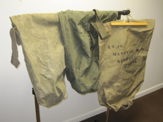 Three 1940's Military Duffel Bags