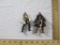 Two Pirates of the Caribbean Zizzle Action Figures including Captain Jack Sparrow and Will Turner, 3