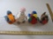 Four Bird TY Beanie Babies including Early KuKu, Scoop, and Jabber, all tags included and attached,