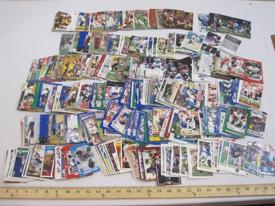 Lot of Assorted NFL Trading Cards from Various Brands and Years, 2 lbs