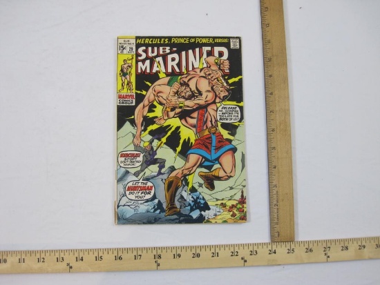 Sub-Mariner Comic Book No. 29 September 1970, comic has minor wear, Marvel Comics Group, 3 oz