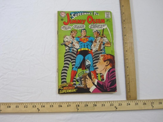 Silver Age Superman's Pal Jimmy Olsen Comic Book No. 114 September 1968, comic has some wear (see