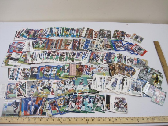 Large Lot of Assorted NFL Football Trading Cards from Various Brands and Years, 2 lbs 10 oz