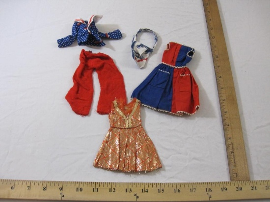 Lot of Vintage Barbie Clothes including nautical shirt and more, 2 oz