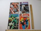 Four Comic Book Issues of Action Comics Weekly Nos. 605, 607-609, DC Comics 1988, 10 oz