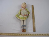 Vintage Cloth Doll with Plastic Head, 1 lb