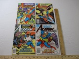 Four Copper Age Action Comics Comic Books Nos. 586-589, March-June 1987, DC Comics, 6 oz